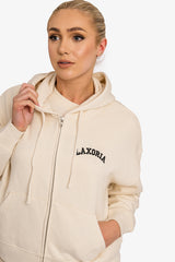 Celeste Harmony - Medium-Fit Zip-Through Hoodie - Natural Raw