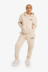 Organic Modern Medium Fit Zip-Through Hoodie - Natural Raw