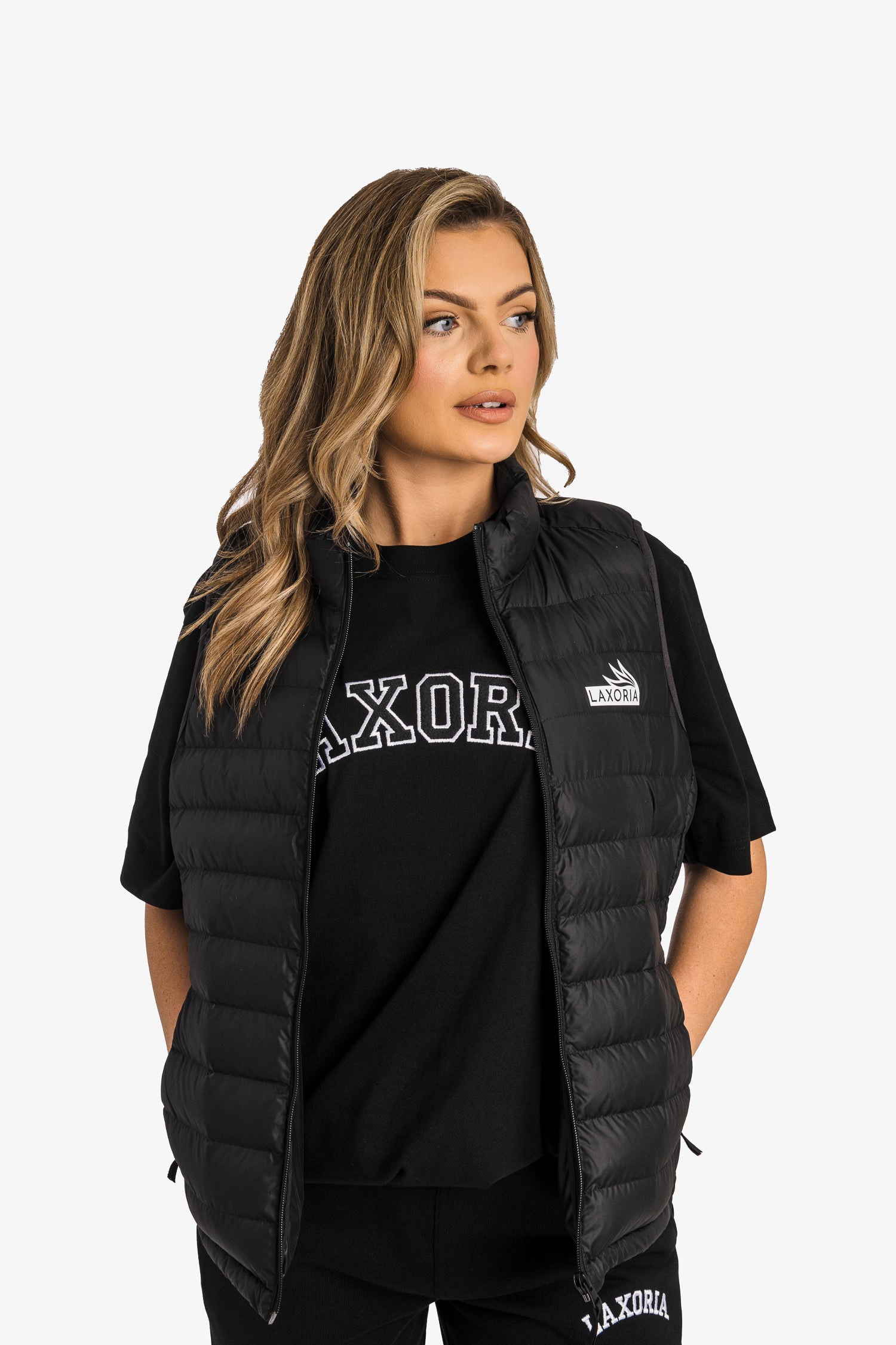 Recycled Sleeveless Body Warmer - Black